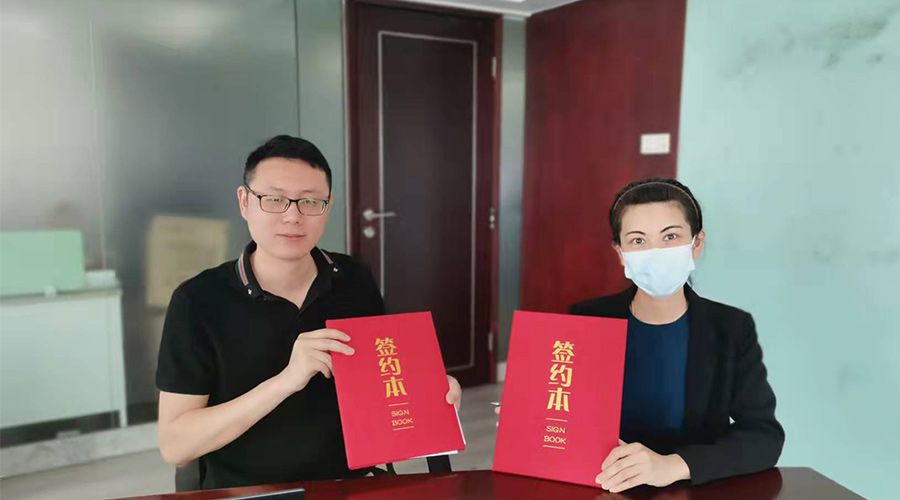 祝賀！金環(huán)電器與寧波某品牌電商客戶再次合作，簽約成功！