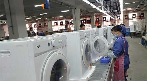 年底繁忙！金環(huán)電器全力保障英國(guó)Argos客戶滾筒干衣機(jī)生產(chǎn)